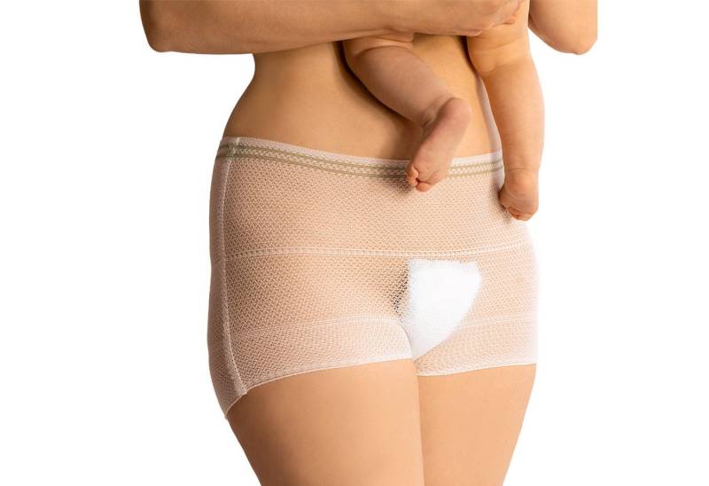 Mrs. Mum Schwangerschaftsslip Wochenbett Unterwäsche I Netzhosen Wochenbett, Schwangerschaft (8er Set) Wöchnerinnen Slips zur Fixierung von Wochenbett Binden nach Geburt von Mrs. Mum