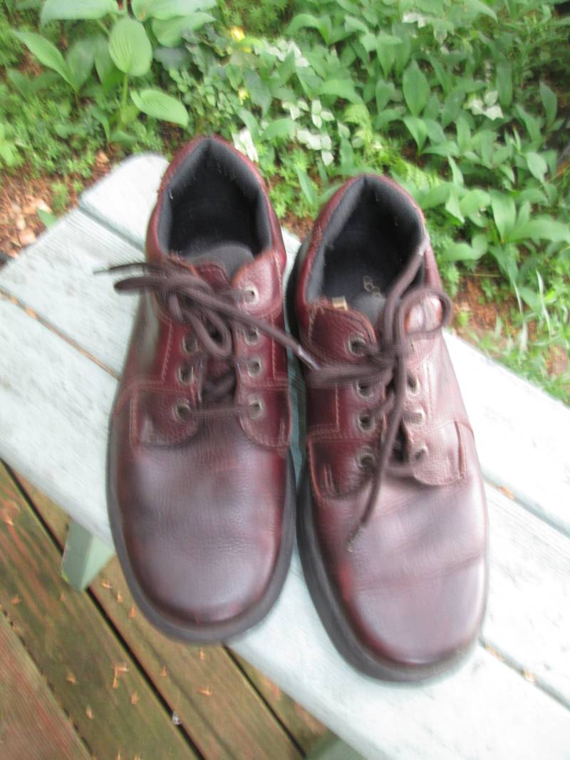 Vintage Hergestellt in Usa Dexter Braun Leder Schnürung Brogues Oxfords. Herren Größe 8 D Damen 9 1/2 Mw. Unisex Komfort Sohle Arbeit Wanderschuh von MrsHummelsBasement