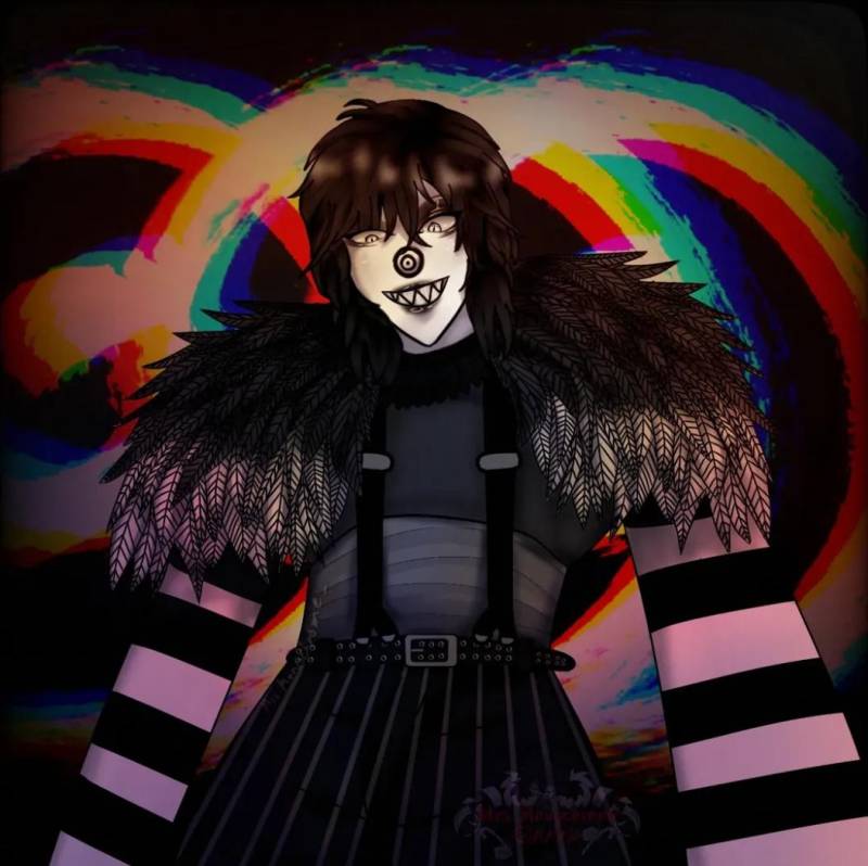 Laughing Jack Acrylic Keychain von MrsMonochromeStudio