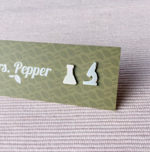 sterling Silber Mikroskop & Flasche Ohrstecker Wissenschaft Schmuck sterling Silber Mikroskop & Flasche Ohrstecker Wissenschaft Schmuck von MrsPepper