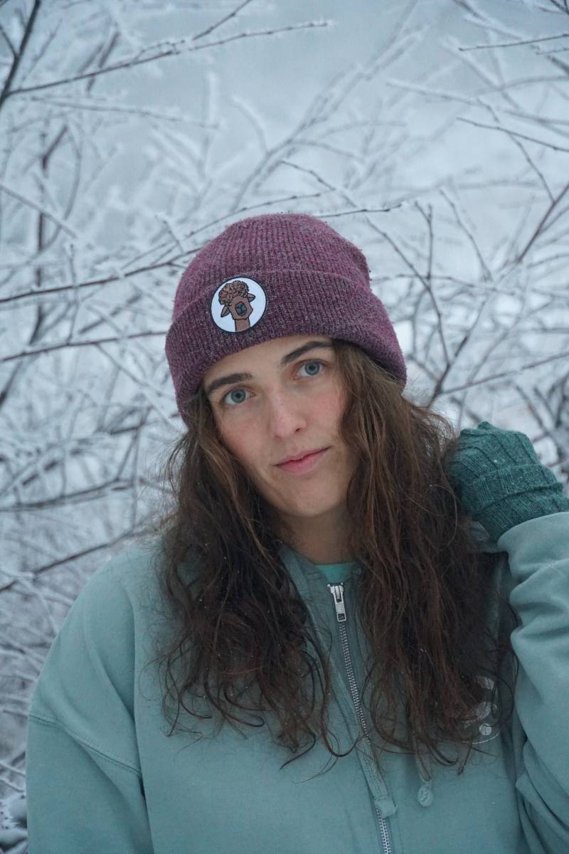 Alpaka Beanie Mütze/Alpaca Hat Cap - Flicken Aufnäher von MrsSoleilMrsLune