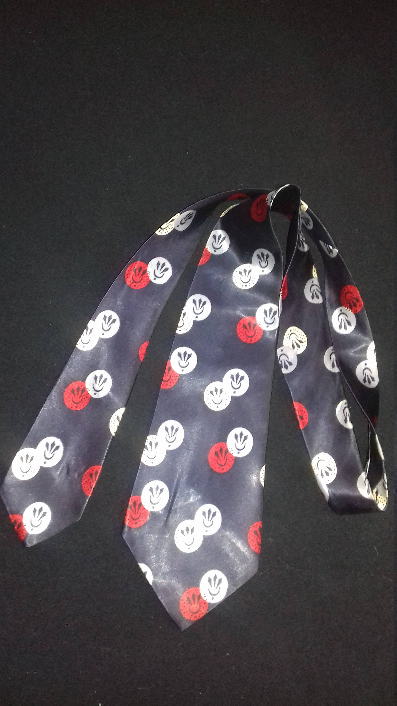 1950Er Jahre Vintage Herren-Halskrawatte/Gemusterte Krawatte von Mrsbvintageboutique