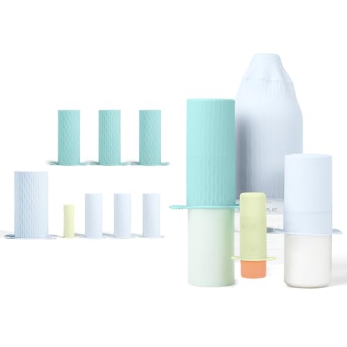 Mrsdry Flaschenabdeckungen für Reisen, auslaufsichere elastische Ärmel, Reisegröße, Behälterabdeckungen für Frauen, mehrere Größen, Flaschenabdeckungen für verschiedene Flüssigkeiten, Reiseflaschen (8 Mrsdry Flaschenabdeckungen für Reisen, auslaufsichere elastische Ärmel, Reisegröße, Behälterabdeckungen für Frauen, mehrere Größen, Flaschenabdeckungen für verschiedene Flüssigkeiten, Reiseflaschen (8 von Mrsdry