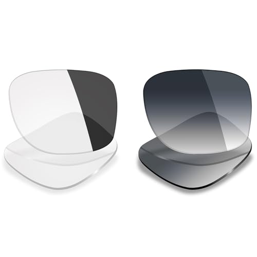 Mryok 2 Paar Ersatzgläser, kompatibel mit Ray-Ban Meta Wayfarer RW4006, 50 mm – Optionen, Eclipse Grey Photochromic & Grey Gradient Tint, Einheitsgröße Mryok 2 Paar Ersatzgläser, kompatibel mit Ray-Ban Meta Wayfarer RW4006, 50 mm – Optionen, Eclipse Grey Photochromic & Grey Gradient Tint, Einheitsgröße von Mryok
