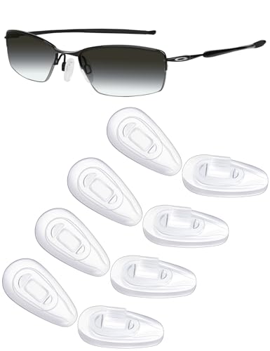 Mryok Ersatz-Nasenpolster für Oakley Ejector OO4142 Sonnenbrille, Tropfenform, 4 Paar, Einheitsgröße von Mryok