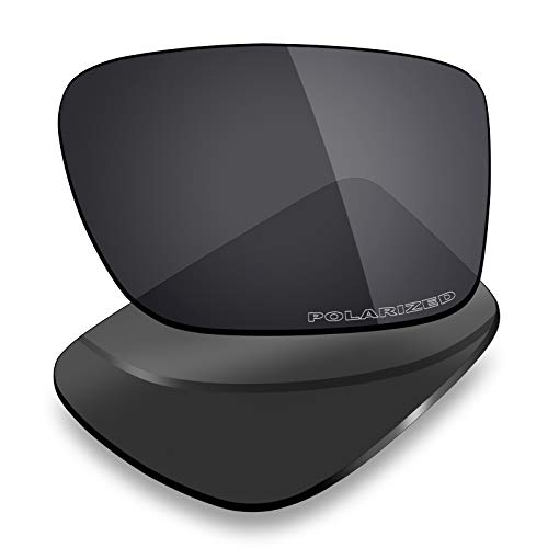 Mryok Ersatzgläser für Oakley Double Edge OO9380 66 mm, Korrosionsschutz gegen Meerwasser, polarisiert, Schwarz, Einheitsgröße von Mryok