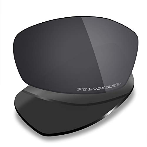 Mryok Ersatzgläser für Oakley New Whisker OO4141, Korrosionsschutz gegen Meerwasser polarisiert - Stealth Black, Einheitsgröße von Mryok