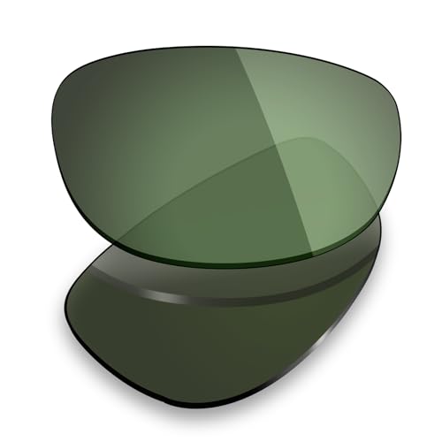 Mryok Polarisierte Ersatzgläser für Ray-Ban Predator 2 RB2027, 62 mm – Optionen, Polarisiert – Graugrün, Einheitsgröße von Mryok