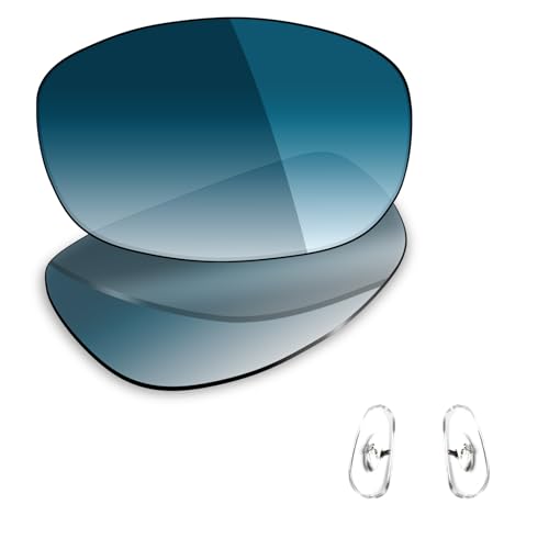 Mryok Polarisierte Ersatzgläser und Nasenstücke für Ray-Ban RB3445, Nicht polarisiert, blauer Farbverlauf, 61 mm Mryok Polarisierte Ersatzgläser und Nasenstücke für Ray-Ban RB3445, Nicht polarisiert, blauer Farbverlauf, 61 mm von Mryok