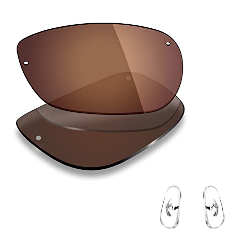 Mryok Polarisierte Ersatzlinsen und Nasenteile für Ray-Ban RB3183 63 mm, Polarisiert - Bronze Braun, Einheitsgröße von Mryok