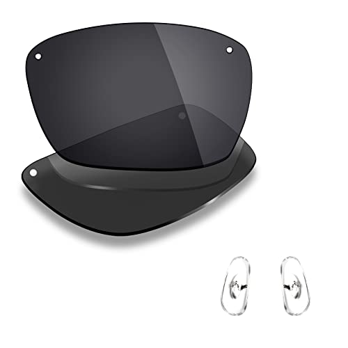 Mryok Polarisierte Ersatzlinsen und Nasenteile für Ray-Ban RB8312 60 mm, Polarisiert - Stealth Black, Einheitsgröße von Mryok