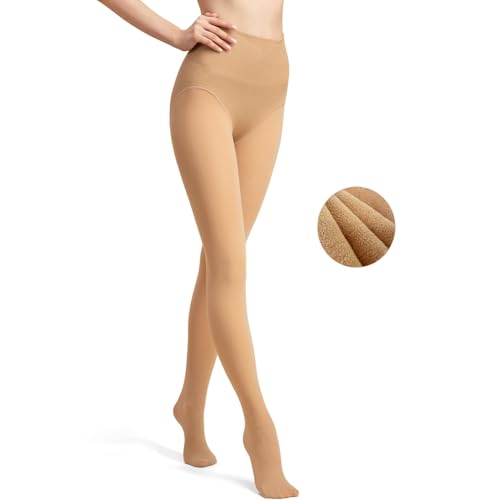Ms.Myland Fleece gefütterte Tights, 1200D Dick Undurchsichtig Soft Dacron Regular Damen Strumpfhose Mehrfarbige Strumpfhose,1 Paar Pack von Ms.Myland