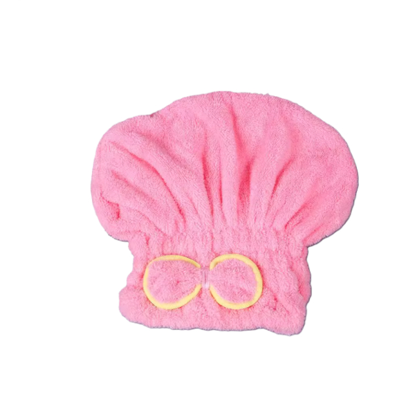 MsBlossom - Ribbon Hair Drying Towel - 1pc - Pink MsBlossom - Ribbon Hair Drying Towel - 1pc - Pink von MsBlossom