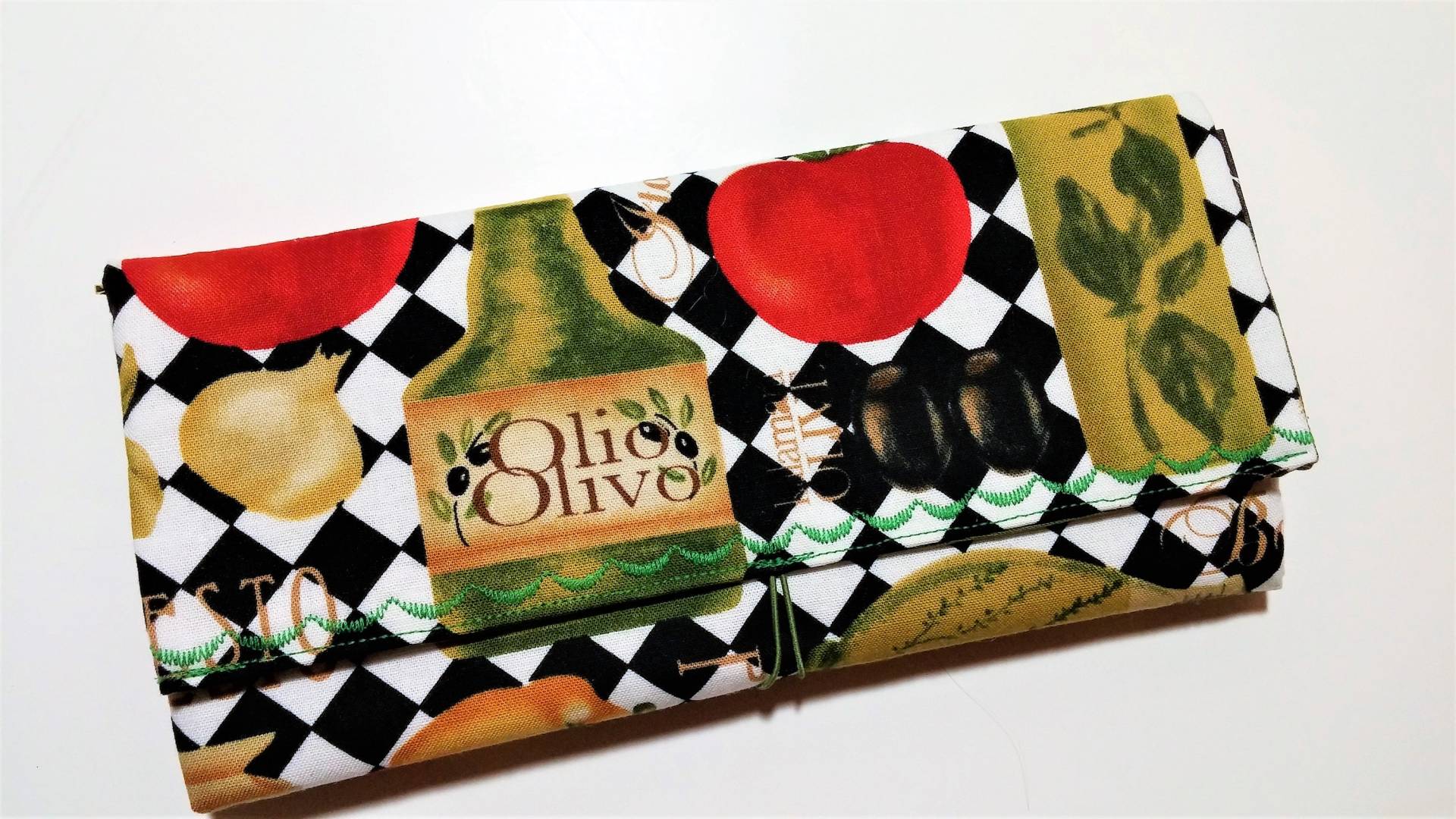 Coupon Organizer Olivenöl Und Pasta/Aufbewahrungstasche Mit Trennern Scheckbuchhülle von MsKarenNY
