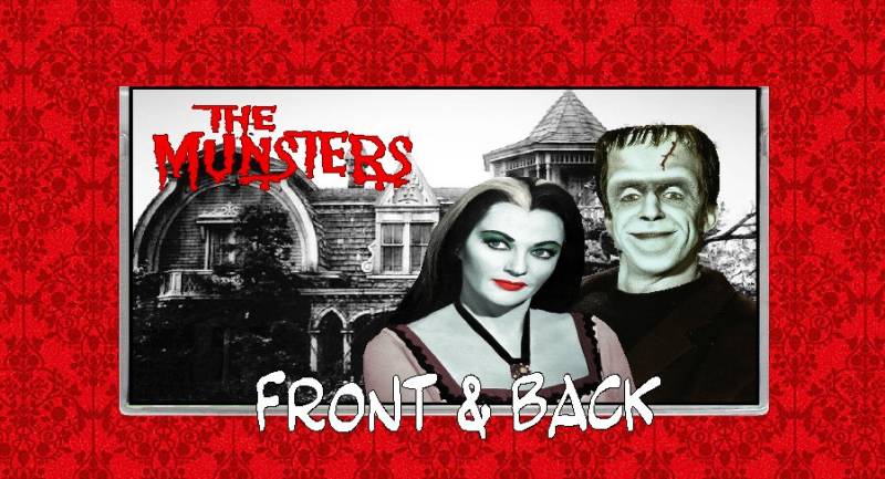 Lily Herman Munster Frankenstein Dracula The Munsters Vintage Vinyl Scheckheft Cover Halter von MsScaryCreations