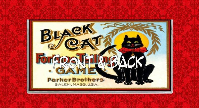 Schwarze Katze Wahrsagerei Spiel Psychic Vinyl Checkbook Cover Halter von MsScaryCreations