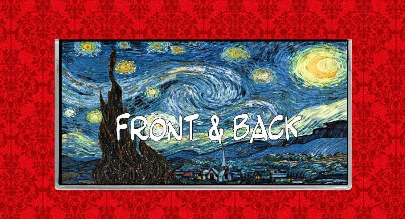 Sternenklare Nacht Kunst Malerei Sterne Mond Vincent Van Gogh Vinyl Scheckbuch Cover Halter von MsScaryCreations