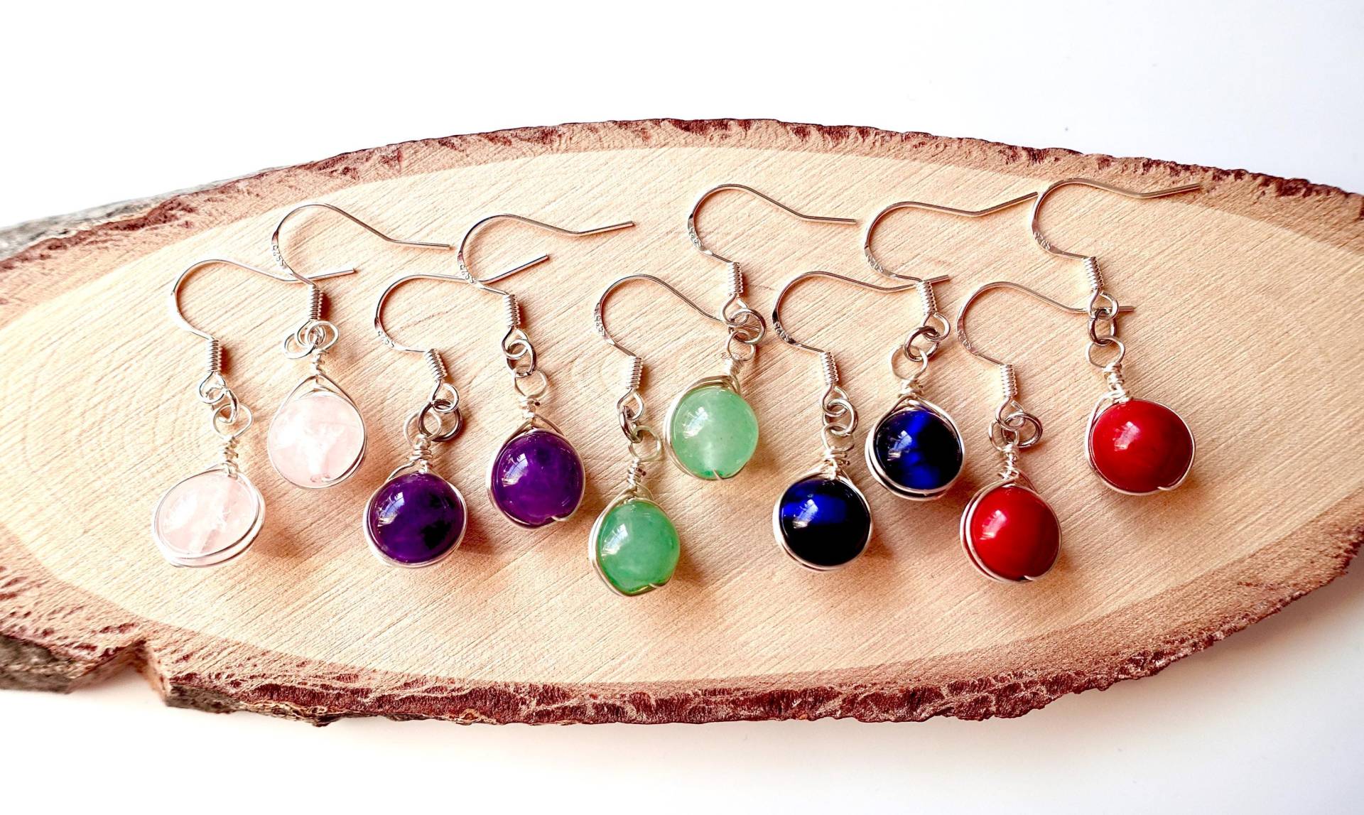 925 Sterlingsilber Ohrhänger Mit Natürlichen Amethyst Rosenquarz Blaues Tigerauge Aventurin Und Karneol Perlen Ohrschmuck Unisex 925 Sterlingsilber Ohrhänger Mit Natürlichen Amethyst Rosenquarz Blaues Tigerauge Aventurin Und Karneol Perlen Ohrschmuck Unisex von MsSchmuck