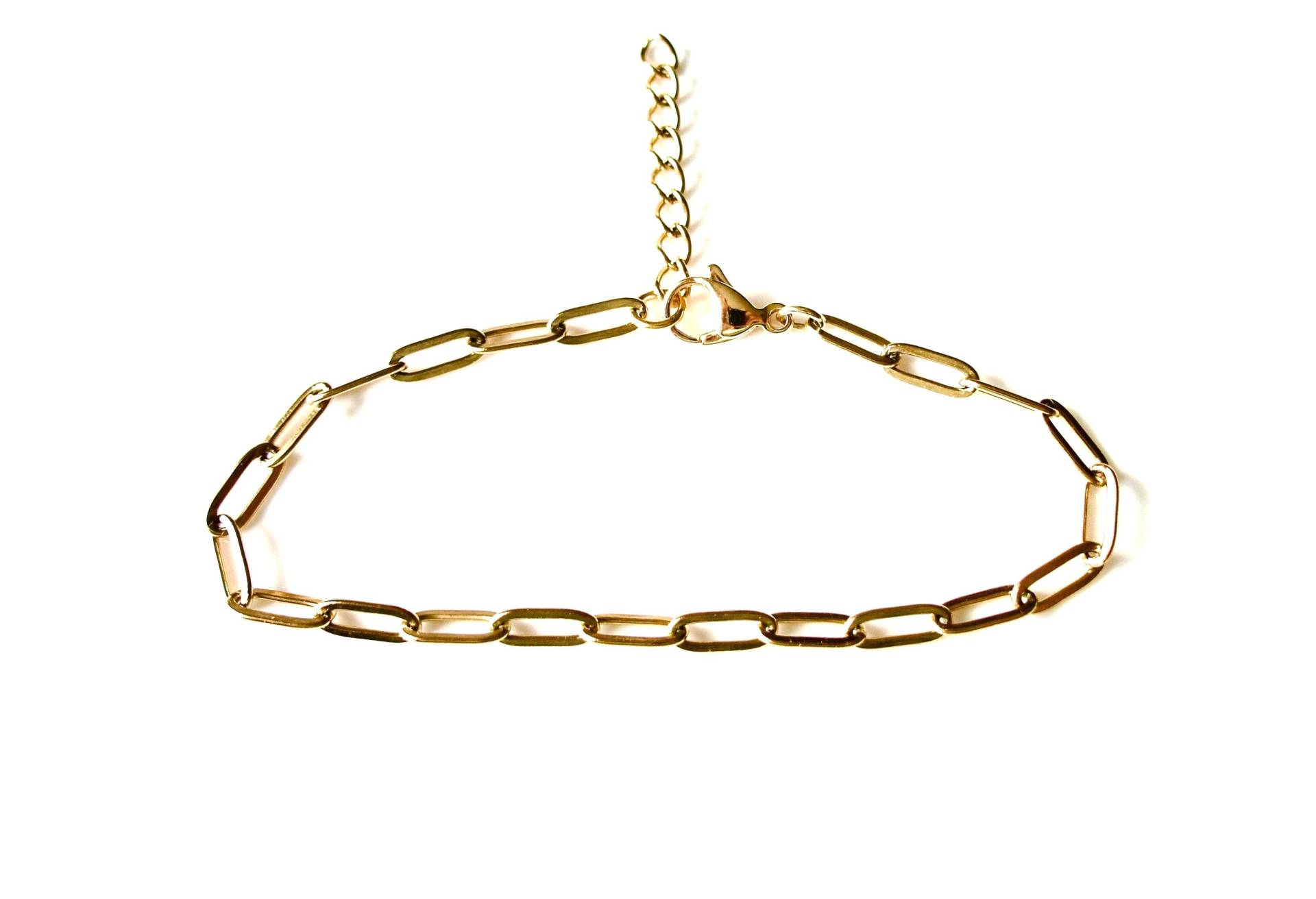 Armband Vergoldet Edelstahl-Gliederkette 24 K Minimalistisch Unisex Armband Vergoldet Edelstahl-Gliederkette 24 K Minimalistisch Unisex von MsSchmuck