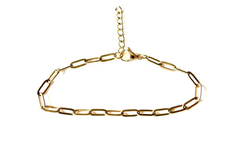 Armband Vergoldet Edelstahl-Gliederkette 24 K Minimalistisch Unisex Armband Vergoldet Edelstahl-Gliederkette 24 K Minimalistisch Unisex von MsSchmuck