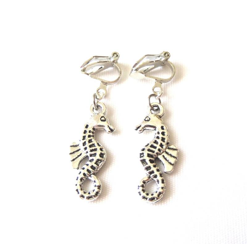 Kinder-Ohrclips "Seepferdchen" Ohrschmuck Kinderschmuck Unisex Geschenkidee von MsSchmuck