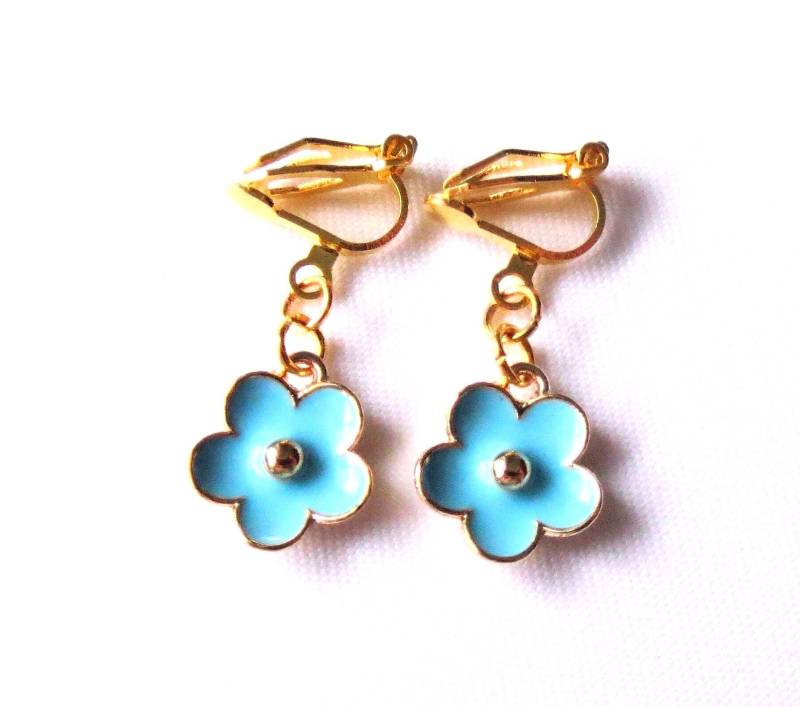 Mädchen Ohrclips "Blümchen" Ohrschmuck Kinderschmuck Mädchenschmuck Geschenkidee Geburtstag von MsSchmuck
