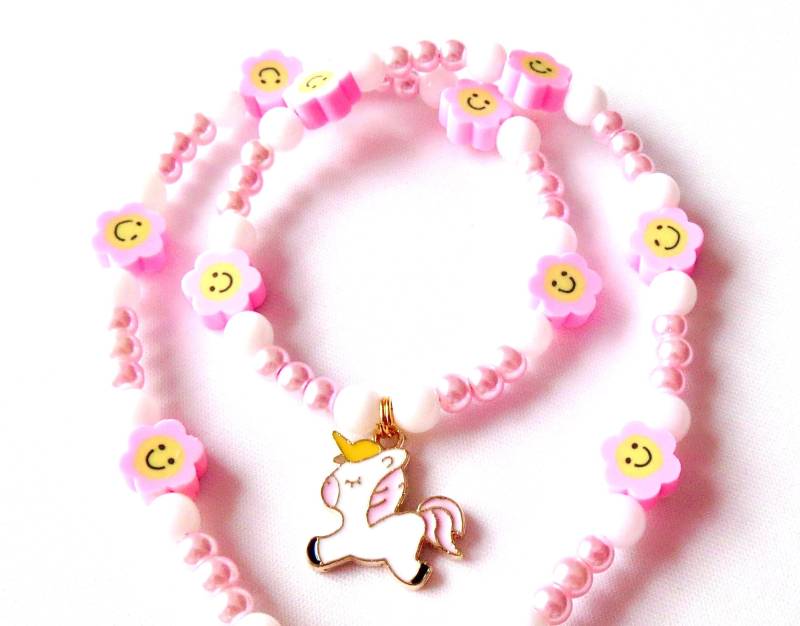 Mädchenkette Mit Einhorn-Anhänger Mädchenschmuck Kinderschmuck Kette Anhänger Geschenkidee Geburtstag Jubiläum Mitbringsel von MsSchmuck