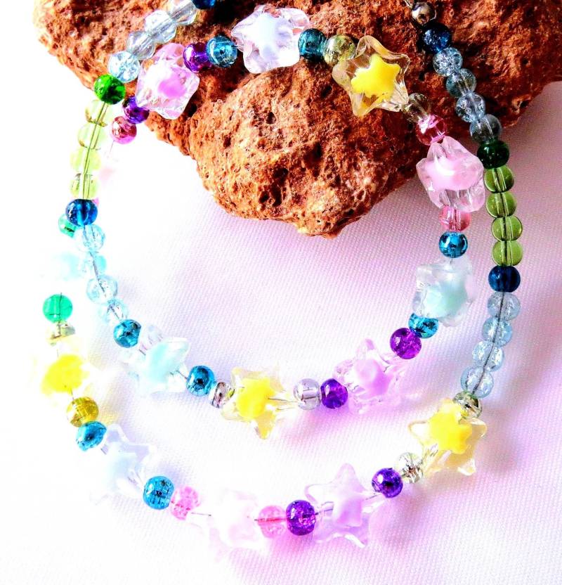 Mädchenkette "sterne" Mädchenschmuck Kinderschmuck Kinderkette Halskette Mit Perlen Geschenkidee Geburtstag Weihnachten Mädchenkette "sterne" Mädchenschmuck Kinderschmuck Kinderkette Halskette Mit Perlen Geschenkidee Geburtstag Weihnachten von MsSchmuck