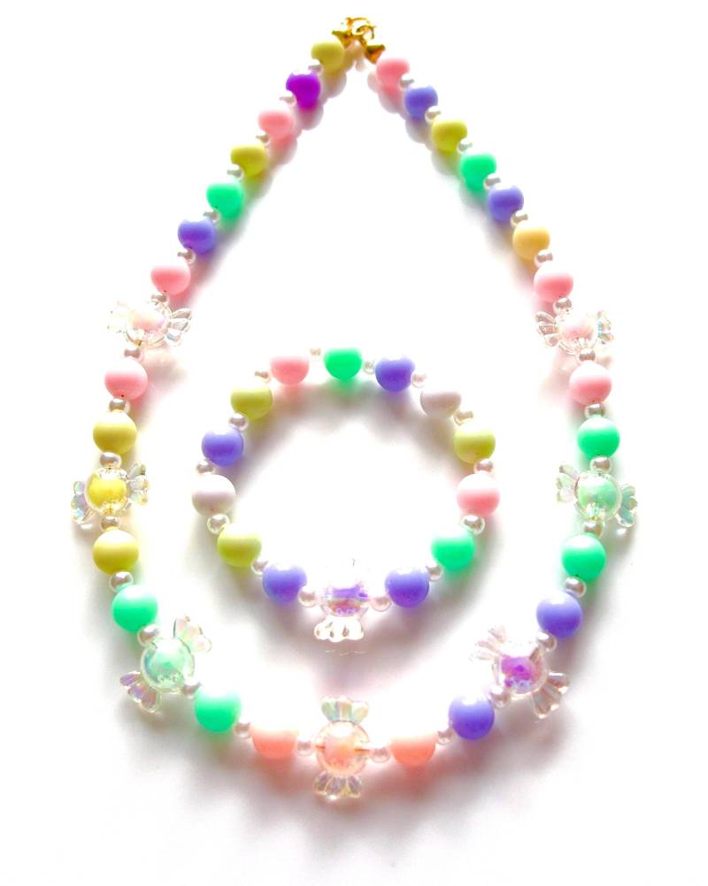 Mädchenschmuckset "Bonbons" Kette Und Armband Kinderschmuck Pastellfarben Schmuckset Geschenkidee Mädchenschmuckset "Bonbons" Kette Und Armband Kinderschmuck Pastellfarben Schmuckset Geschenkidee von MsSchmuck