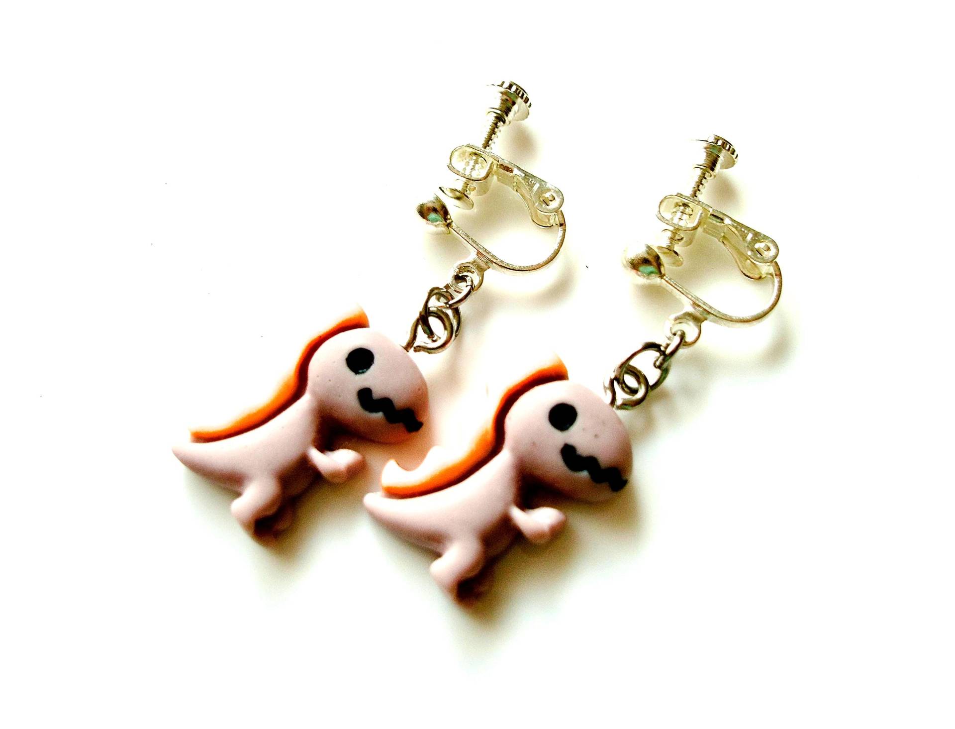 Ohrclips "Dinosaurier "Ohrschmuck Kinderschmuck Unisex Geschenkidee Geburtstag Mitbringsel von MsSchmuck