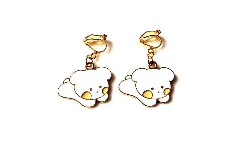 Ohrclips Mit Süßen Welpen-Anhängern Ohrschmuck Kinderschmuck Kinderohrclips Ohrclips Mit Süßen Welpen-Anhängern Ohrschmuck Kinderschmuck Kinderohrclips von MsSchmuck