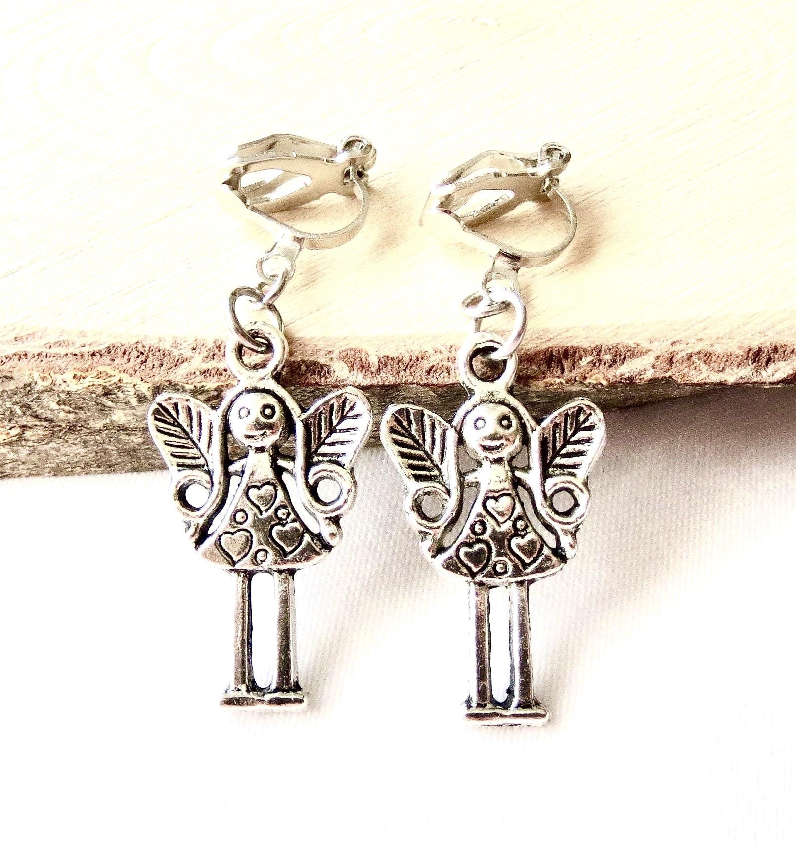 Ohrclips "Schutzengel" Ohrschmuck Kinderschmuck Geschenkidee Geburtstag Ohrclips "Schutzengel" Ohrschmuck Kinderschmuck Geschenkidee Geburtstag von MsSchmuck