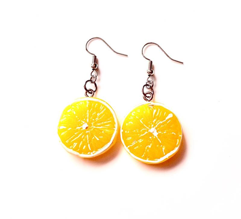 Ohrhänger "Citrusfrüchte" Harz Runde Scheiben Citrusfrucht Ohrschmuck Ohrhänger "Citrusfrüchte" Harz Runde Scheiben Citrusfrucht Ohrschmuck von MsSchmuck