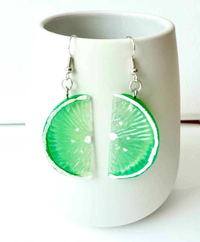 Ohrhänger "Limette" Citrusfrucht Harzfrucht Ohrschmuck Unisex Ohrhänger "Limette" Citrusfrucht Harzfrucht Ohrschmuck Unisex von MsSchmuck