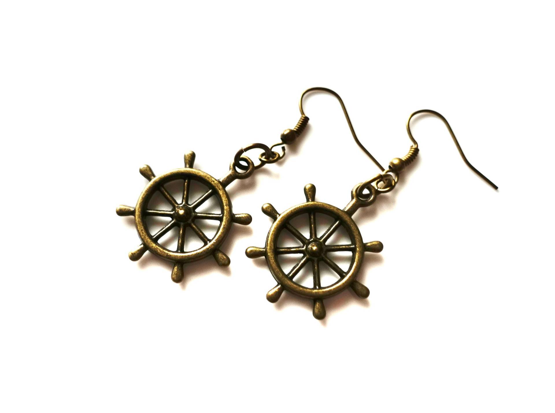 Ohrhänger "steuerrad "Ohrschmuck Unisex Vintage von MsSchmuck