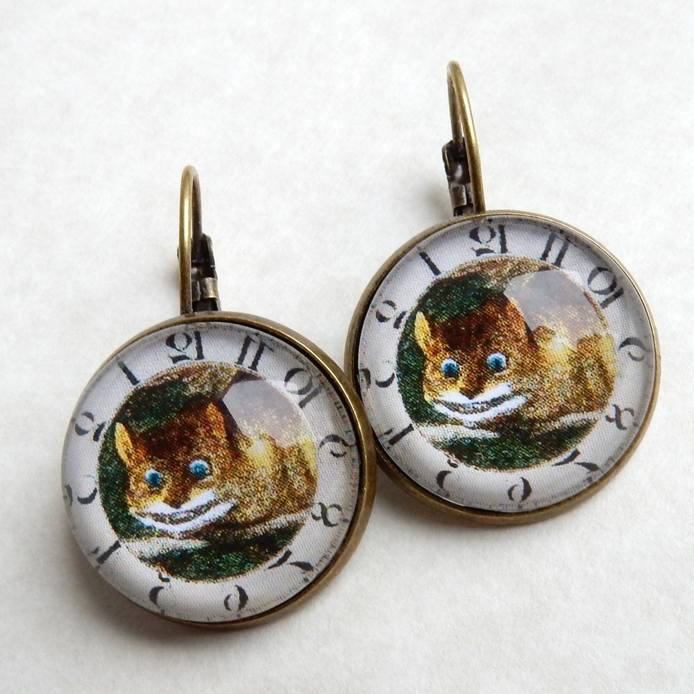 Grinsekatzen Ohrringe, Schmuck, Alice Im Wunderland We Are All Mad Here, Cat Lady Grinsekatzen Ohrringe, Schmuck, Alice Im Wunderland We Are All Mad Here, Cat Lady von Msemrick