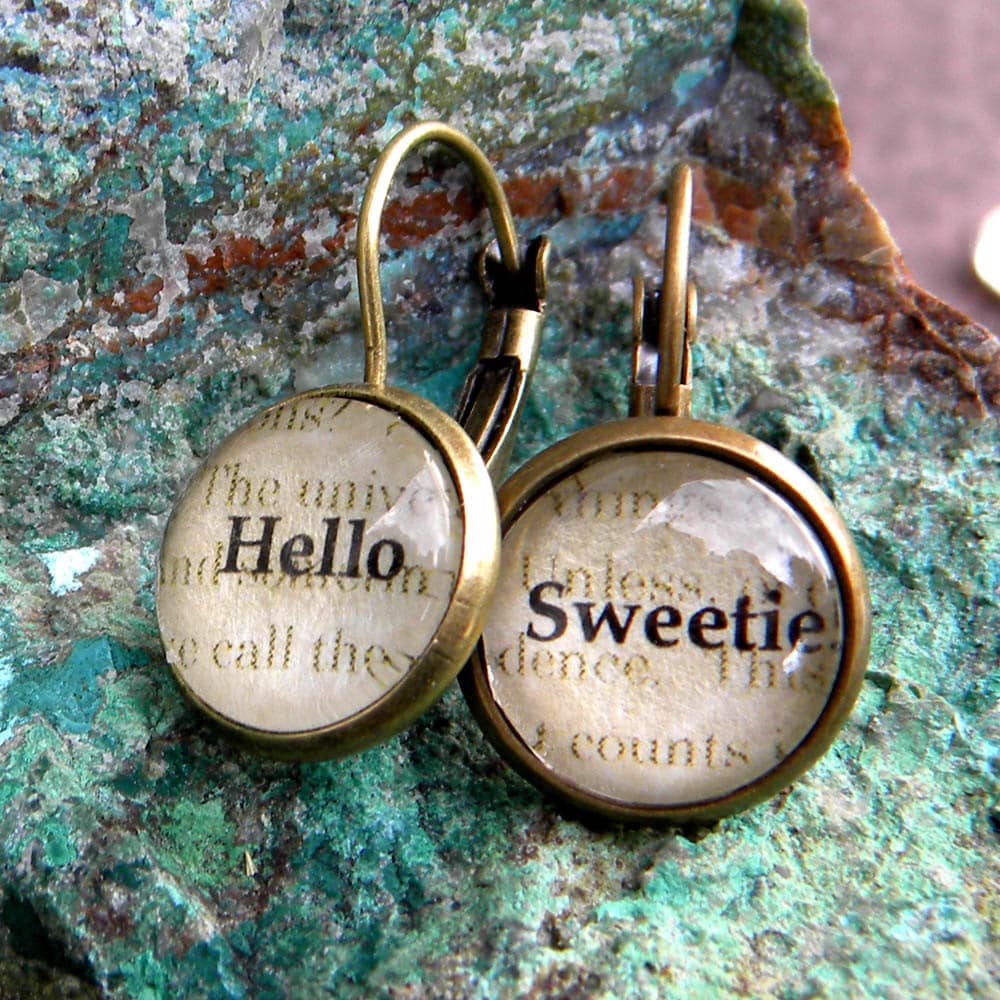 Hello Sweetie, Sweetie Ohrringe, Der Arzt, Freundin, Liebe Wer, Hochzeit, Verlobung Hello Sweetie, Sweetie Ohrringe, Der Arzt, Freundin, Liebe Wer, Hochzeit, Verlobung von Msemrick
