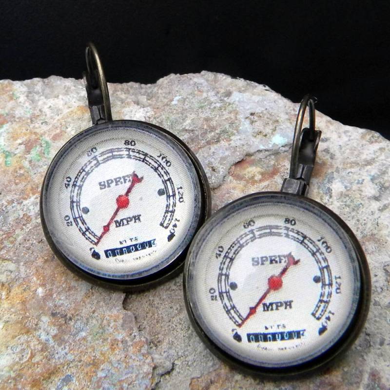 Tachometer Ohrringe, Mph Tachometer, Auto Schmuck Tachometer Ohrringe, Mph Tachometer, Auto Schmuck von Msemrick