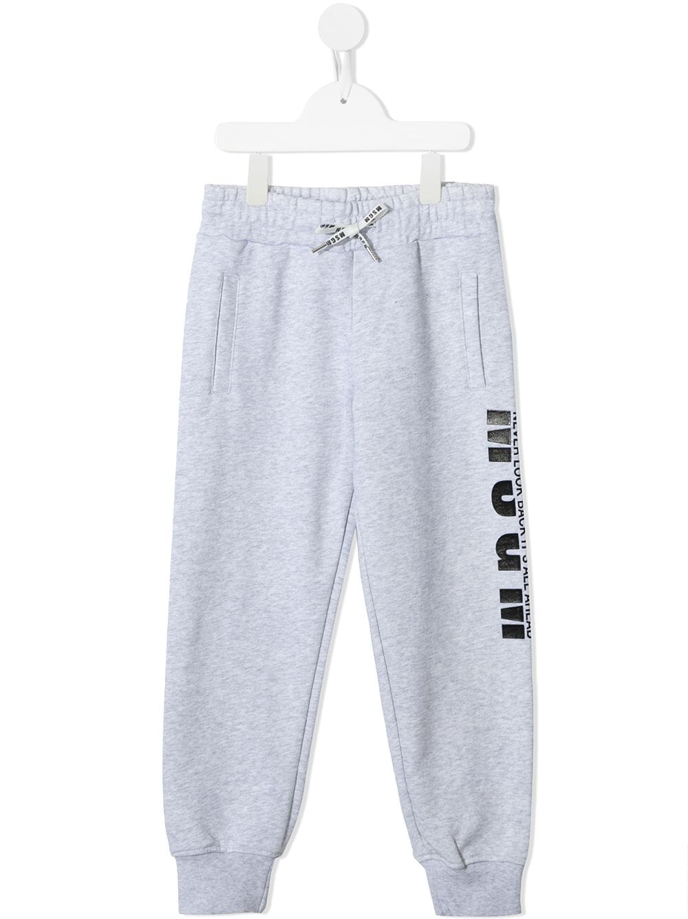 MSGM Kids Jogginghose mit Logo-Print - Grau von MSGM Kids