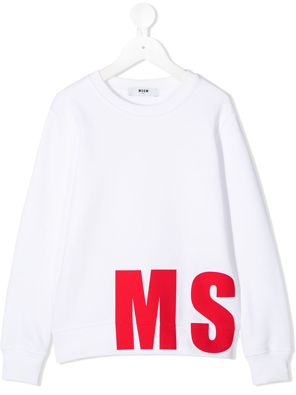 MSGM Kids Sweatshirt mit Logo - Weiß von MSGM Kids