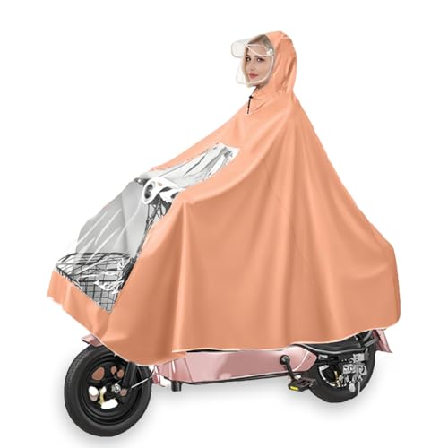 Msiud Elektrischer Motorrad Regenumhang, Rollstuhlfahrer Wasserdichtes Regen Cape Coat Regenjacke Regencape Universal Elektromobil Poncho Mit Kapuze Regenschutz Elektrofahrräder von Msiud