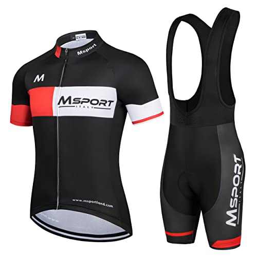 Fahrradbekleidung Komplettset Fahrradanzug Trikot + Trägerhose Shorts, Msport 34 DE, XS von Msport