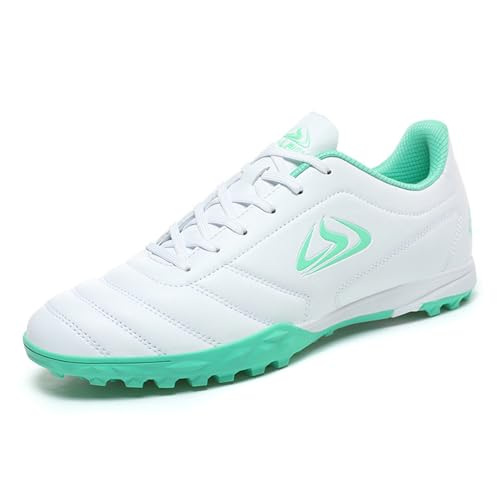Leichte und strapazierfähige Fußballschuhe für Kinder mit niedrigen Stollen für Training auf Kunstrasen, grün, 37 EU Leichte und strapazierfähige Fußballschuhe für Kinder mit niedrigen Stollen für Training auf Kunstrasen, grün, 37 EU von Msport