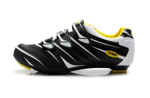 Rennrad-Schuhe für Herren/Damen – Atmungsaktiv, rutschfest, Kompatibel mit Look Delta System - Weiß 45 EU von Msport