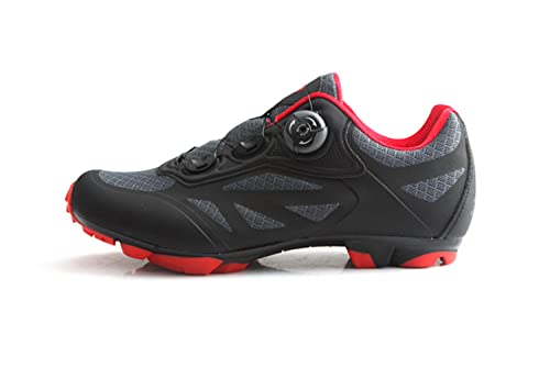 MTB Schuhe Herren/Damen Fahrradschuhe atmungsaktive rutschfeste Shimano SPD kompatibel - G02 46 EU von Msport