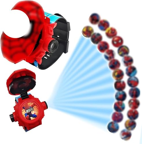 Mstnoixgc Kinderuhr, Kinder Projektor Uhr,Kinder Armbanduhr mit Projektor,mit 24 Bilder,Elektronische Armbanduhr Kinder,Projektor Uhr Spielzeug,Cartoon Kinder Armbanduhr von Mstnoixgc