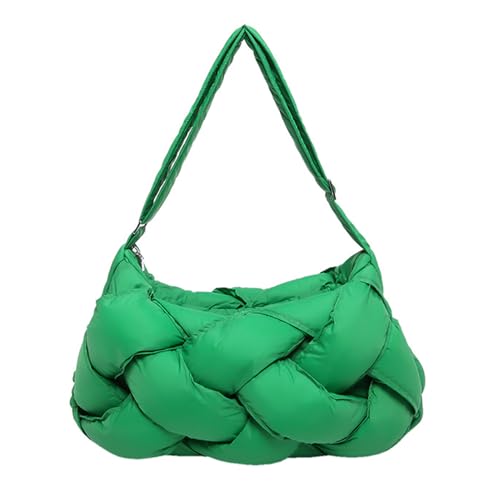 Tragetasche für Damen, Puffer-Umhängetasche, leicht, bauschig, Crossbody-Tasche, gesteppte Tragetasche, Puffer-Geldbörse für Reisen, Arbeit, Grün Tragetasche für Damen, Puffer-Umhängetasche, leicht, bauschig, Crossbody-Tasche, gesteppte Tragetasche, Puffer-Geldbörse für Reisen, Arbeit, Grün von Mtbxk