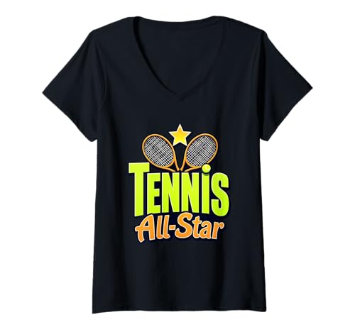 Damen Tennis T-Shirt mit V-Ausschnitt Damen Tennis T-Shirt mit V-Ausschnitt von Mten