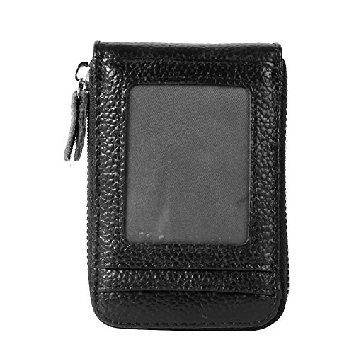Mtlavish Anti -Diebstahl Leder stromlinienförmiger Brieftaschenkartenhalter mit RFID -Hardware personalisierter Organkarten -Schlitz -Design Softes Erste Schicht Cowide Glattes von Mtlavishness