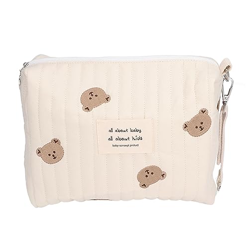 Mtlavish Multifunktional tragbarer Kinderwagen Wickelbeutel süßes Muster Windel Windel Stickbär Stickst (Bärenstickerei) von Mtlavishness